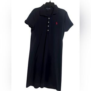 Ralph Lauren Navy & Pink Polo Dress – Size M – Like New